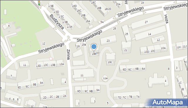 Gdańsk, Stryjewskiego Wilhelma, 19b, mapa Gdańska