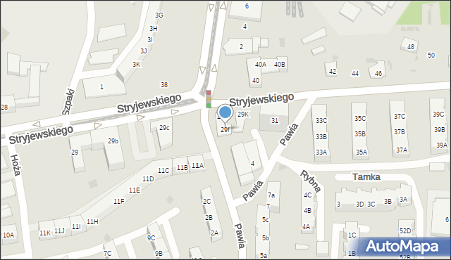 Gdańsk, Stryjewskiego Wilhelma, 29f, mapa Gdańska