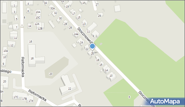 Gdańsk, Stoczniowców, 20, mapa Gdańska