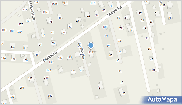 Gdów, Stadnicka, 113, mapa Gdów