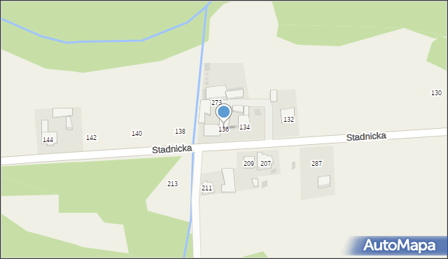 Gdów, Stadnicka, 136, mapa Gdów