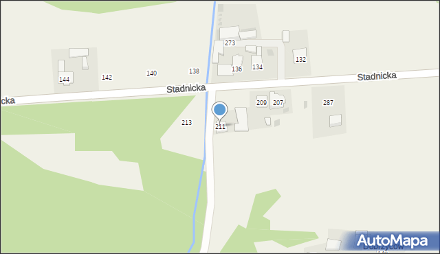 Gdów, Stadnicka, 211, mapa Gdów