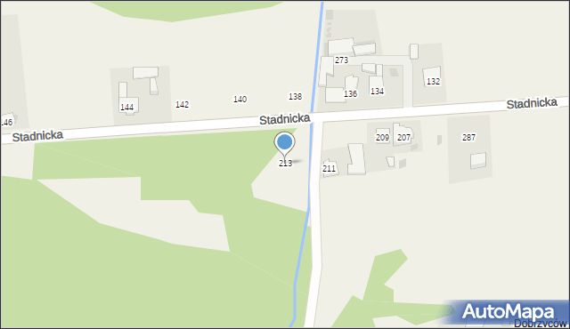 Gdów, Stadnicka, 213, mapa Gdów