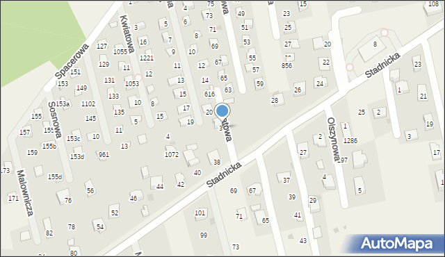 Gdów, Stadnicka, 36, mapa Gdów