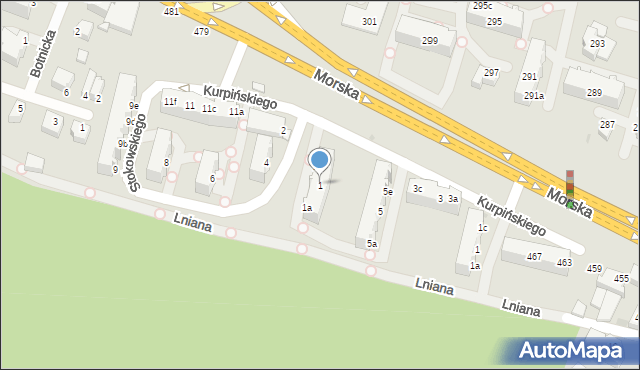 Gdynia, Stokowskiego Leopolda, 1, mapa Gdyni