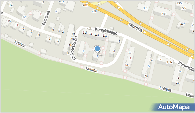 Gdynia, Stokowskiego Leopolda, 6, mapa Gdyni