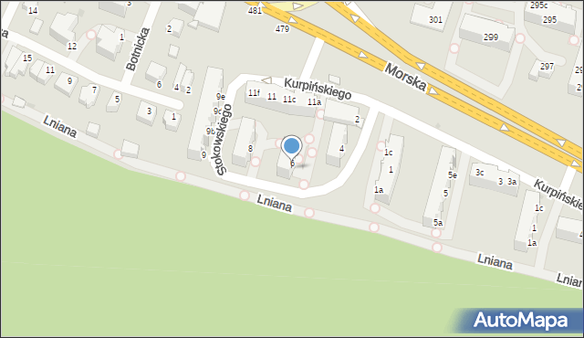 Gdynia, Stokowskiego Leopolda, 6a, mapa Gdyni