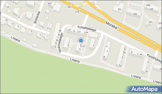 Gdynia, Stokowskiego Leopolda, 6b, mapa Gdyni