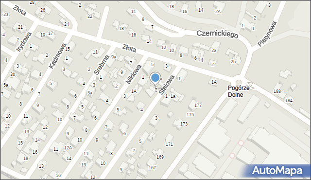 Gdynia, Stalowa, 2, mapa Gdyni