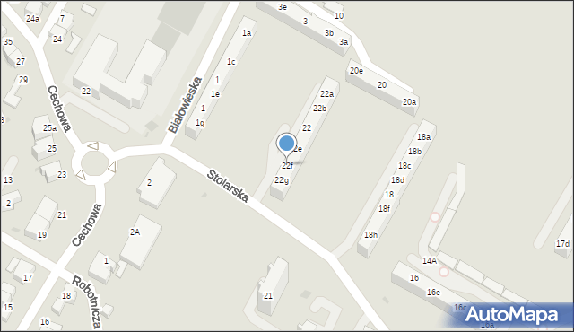 Gdynia, Stolarska, 22f, mapa Gdyni