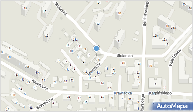 Gdynia, Stolarska, 5b, mapa Gdyni