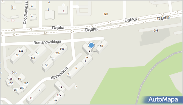 Gdynia, Staniewicza Jerzego, kmdr., 1b, mapa Gdyni