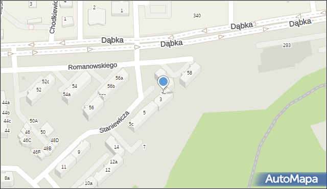 Gdynia, Staniewicza Jerzego, kmdr., 3a, mapa Gdyni
