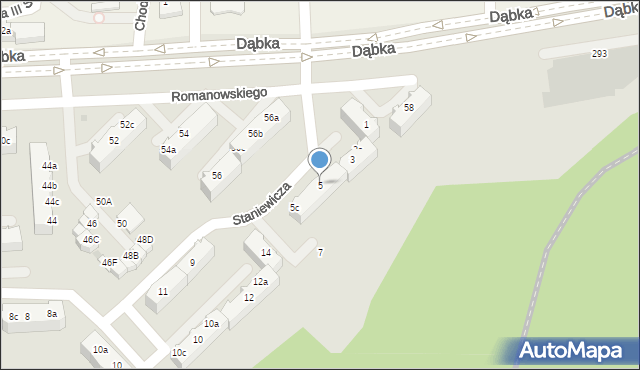 Gdynia, Staniewicza Jerzego, kmdr., 5, mapa Gdyni