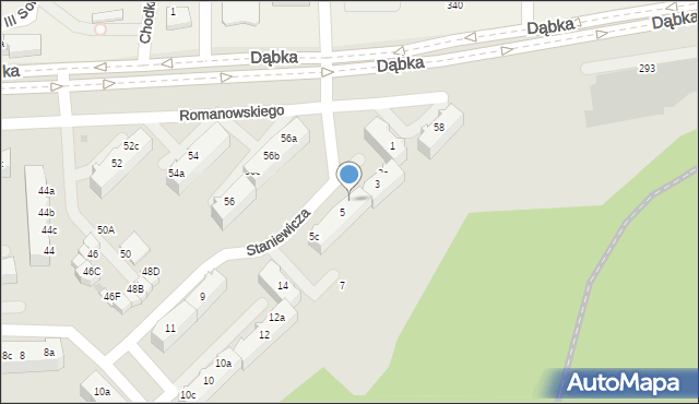 Gdynia, Staniewicza Jerzego, kmdr., 5a, mapa Gdyni