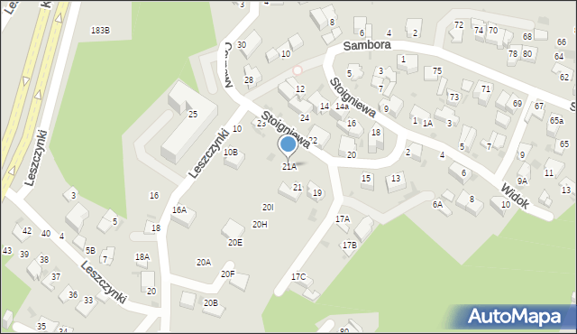 Gdynia, Stoigniewa, 21A, mapa Gdyni