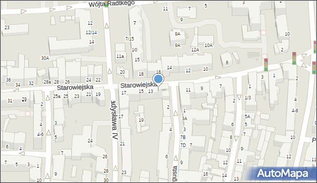 Gdynia, Starowiejska, 15/13, mapa Gdyni