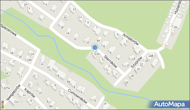 Gdynia, Sterników, 7, mapa Gdyni