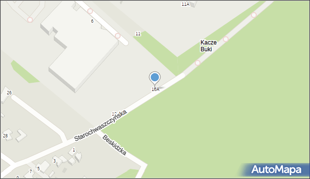 Gdynia, Starochwaszczyńska, 16A, mapa Gdyni