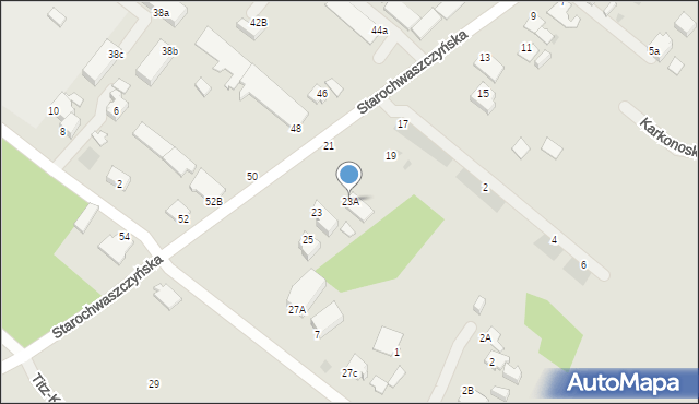 Gdynia, Starochwaszczyńska, 23A, mapa Gdyni