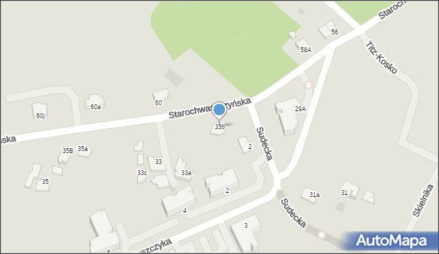 Gdynia, Starochwaszczyńska, 33b, mapa Gdyni
