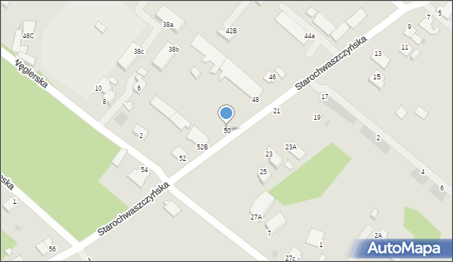 Gdynia, Starochwaszczyńska, 50, mapa Gdyni