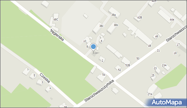 Gdynia, Starochwaszczyńska, 52a, mapa Gdyni