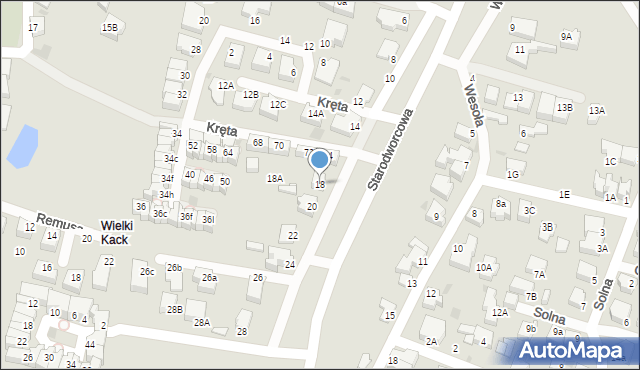 Gdynia, Starodworcowa, 18, mapa Gdyni