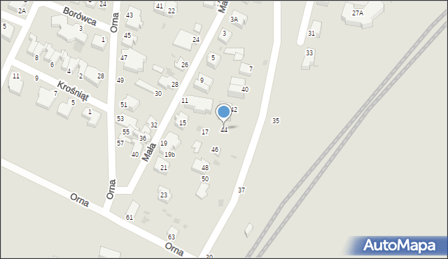 Gdynia, Starodworcowa, 44, mapa Gdyni