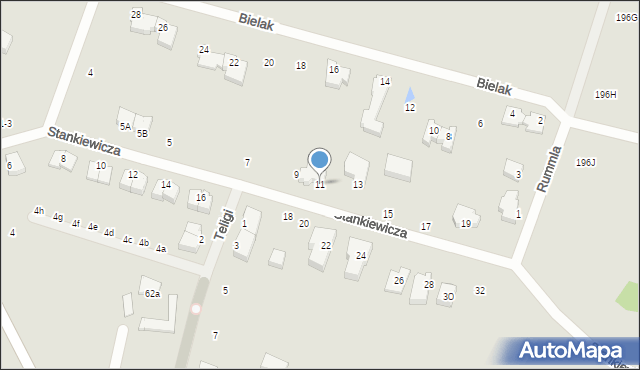 Gdynia, Stankiewicza Mamerta, kpt., 11, mapa Gdyni