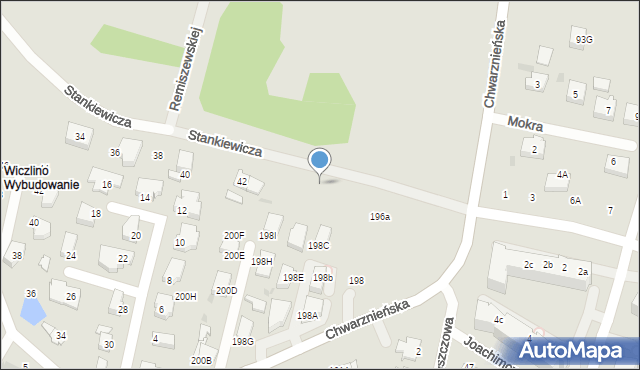 Gdynia, Stankiewicza Mamerta, kpt., 50, mapa Gdyni