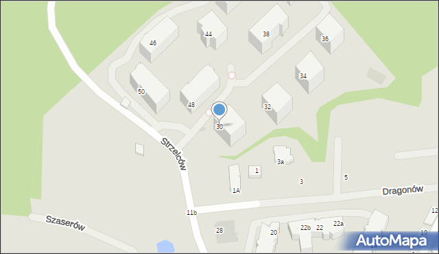 Gdynia, Strzelców, 30, mapa Gdyni