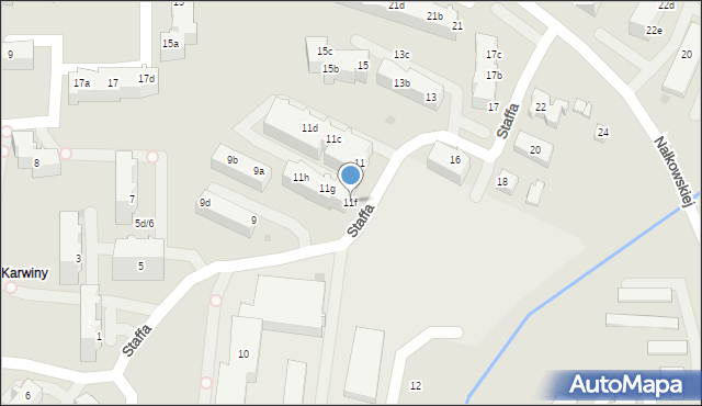 Gdynia, Staffa Leopolda, 11f, mapa Gdyni