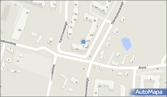 Gdynia, Staniszewskiego Leona, 10b, mapa Gdyni