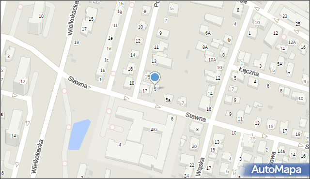 Gdynia, Stawna, 5, mapa Gdyni