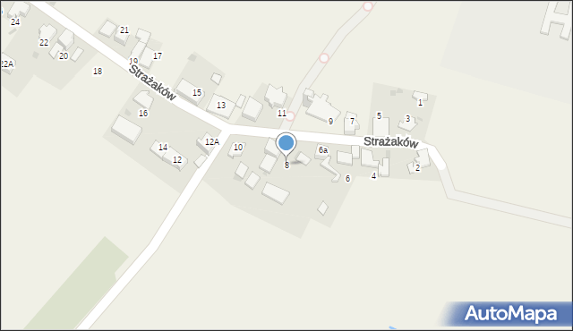Gierałtowice, Strażaków, 8, mapa Gierałtowice