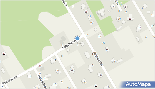 Glinnik, Strykowska, 4, mapa Glinnik