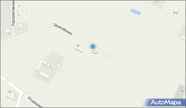 Glinno, Stokrotkowa, 22b, mapa Glinno