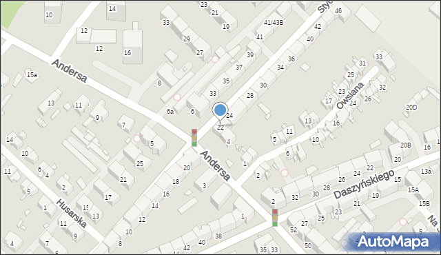 Gliwice, Styczyńskiego Wincentego, 22, mapa Gliwic