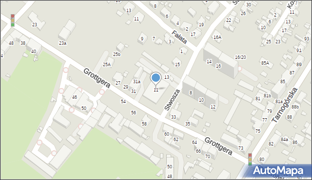 Gliwice, Stwosza Wita, 11, mapa Gliwic