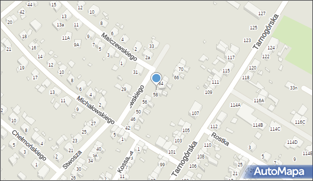 Gliwice, Stwosza Wita, 60, mapa Gliwic