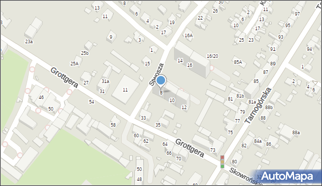 Gliwice, Stwosza Wita, 8, mapa Gliwic