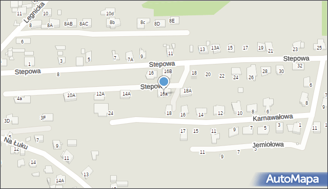 Gliwice, Stepowa, 16a, mapa Gliwic