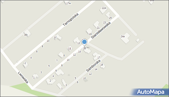 Gliwice, Stanisławowska, 16, mapa Gliwic