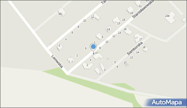 Gliwice, Stanisławowska, 6, mapa Gliwic