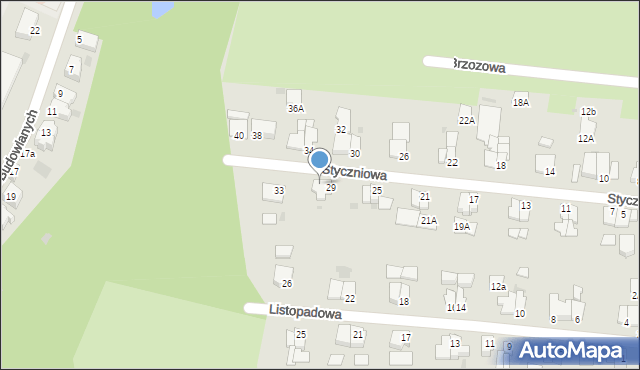 Głogów, Styczniowa, 31, mapa Głogów