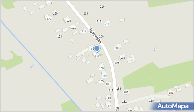 Głogów Małopolski, Stykowska, 111, mapa Głogów Małopolski