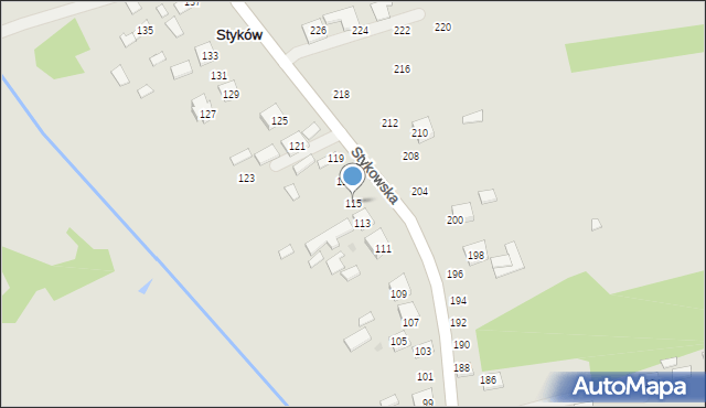 Głogów Małopolski, Stykowska, 115, mapa Głogów Małopolski