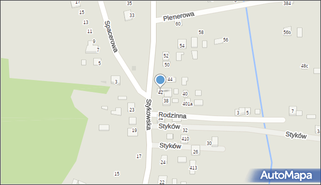 Głogów Małopolski, Stykowska, 42, mapa Głogów Małopolski