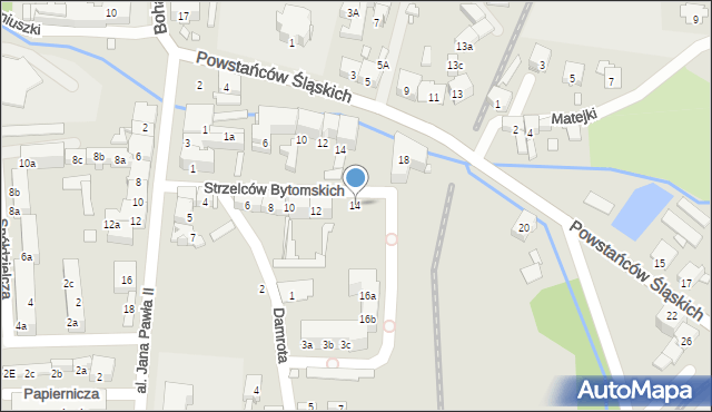 Głuchołazy, Strzelców Bytomskich, 14, mapa Głuchołazy